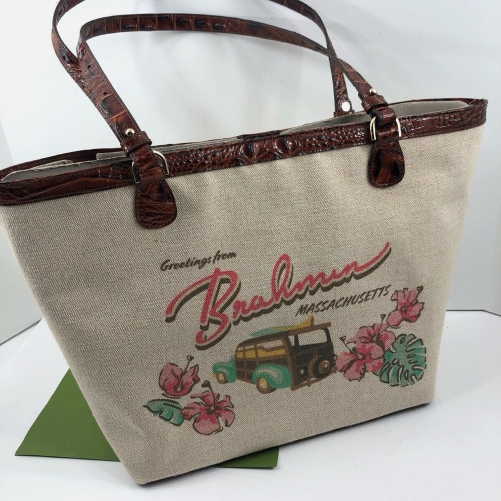 Brahmin Tan and Brown Women's Tote Bag